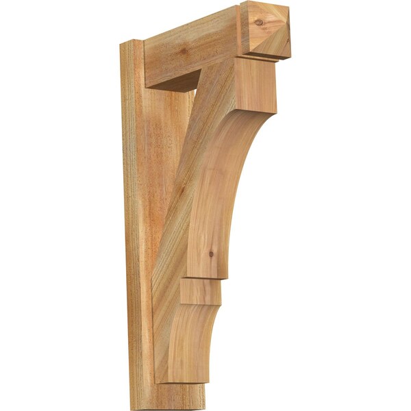 Ekena Millwork Balboa Rough Sawn Arts and Crafts Outlooker, Western Red Cedar, 6"W x 18"D x 30"H OUT06X18X30BOA03RWR - main
